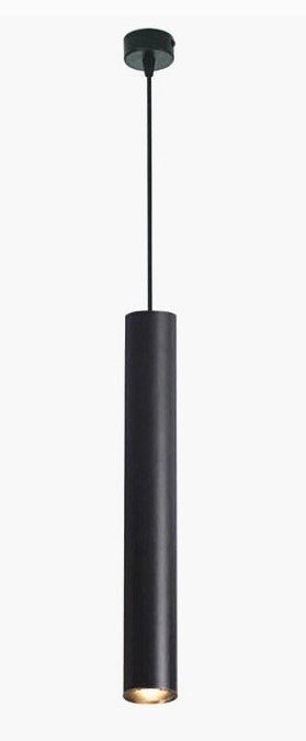 Lampa rura wisząca czarna 10W 60cm 3000K 1000lm 230V