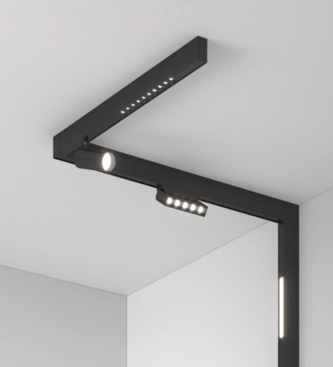 Oświetlenie szynowe magnetyczne 1x SZYNA 1m + 2x10W lampa liniowa + 1x12W lampa liniowa magnetyczna zimna barwa LED