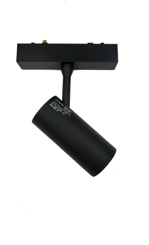 Reflektor Spot Szynowy Magnetyczny LED 12W 6000K 48V Czarny - Nowoczesne Oświetlenie