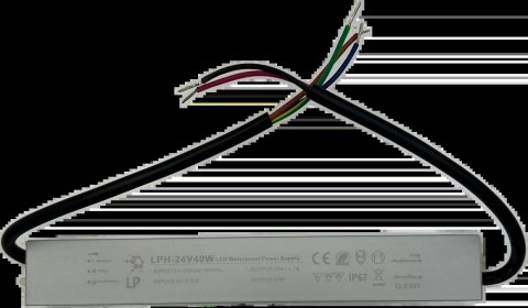 ZASILACZ 40W 24V HERMETYCZNY LPH40W EKSTRA SLIM IP67 ZASILACZ 40W 24V HERMETYCZNY LPH40W EKSTRA SLIM IP67