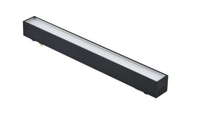 Lampa magnetyczna LED 10W 3000K szynowa liniowa czarna 48V ciepła barwa