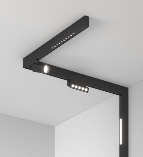 Lampa magnetyczna LED 20W 3000K szynowa liniowa czarna 48V ciepła barwa Lampa magnetyczna LED 20W 3000K szynowa liniowa czarna 48V ciepła barwa