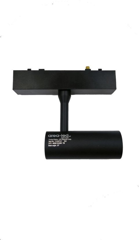 Reflektor Spot Szynowy Magnetyczny LED 7W 3000K 48V Czarny - Nowoczesne Oświetlenie Reflektor Spot Szynowy Magnetyczny LED 7W 3000K 48V Czarny - Nowoczesne Oświetlenie