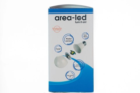 Żarówka LED bulb E27 z czujnikiem ruchu 9W 900lm 3000K ciepła