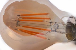 Girlanda świetlna LED 10m z żarówkami LED filament 10szt 6W A60 E27 2300K - zestaw