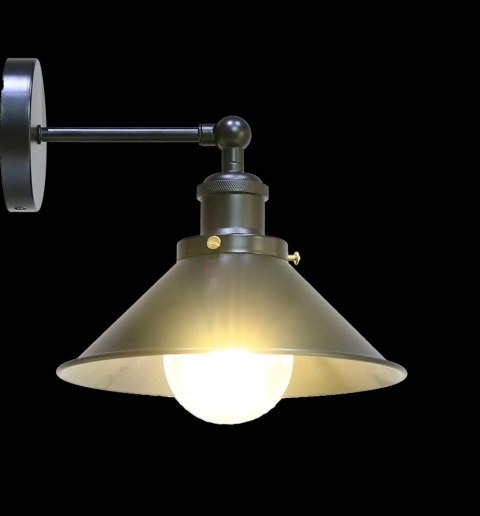 Kinkiet ścienny lampa na E27 czarna Retro metalowa Kinkiet ścienny lampa na E27 czarna Retro metalowa