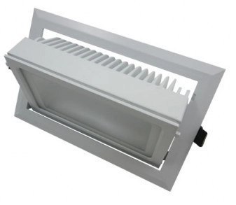 Naświetlacz Spot nastawny prostokątny biały 40W 4500K 4000lm 230V Anti-Flicker