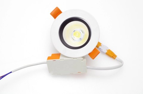 Oczko oprawa sufitowa Downlight COB 7W 3000K 700lm 230V Oczko oprawa sufitowa Downlight COB 7W 3000K 700lm 230V