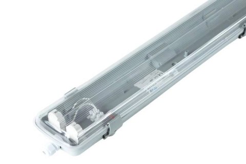 Oprawa hermetyczna liniowa LED 2x120cm IP65 zasilanie jednostronne Oprawa hermetyczna liniowa LED 2x120cm IP65 zasilanie jednostronne