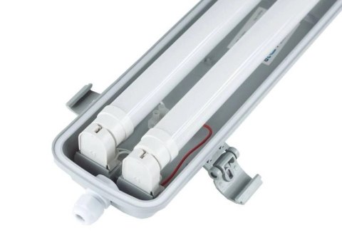 Oprawa hermetyczna liniowa LED 2x120cm IP65 zasilanie jednostronne Oprawa hermetyczna liniowa LED 2x120cm IP65 zasilanie jednostronne