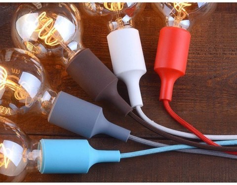 Oprawa sufitowa wisząca Loft cyjan na żarówkę E27 230V Oprawa sufitowa wisząca Loft cyjan na żarówkę E27 230V