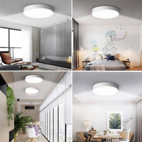 Plafon sufitowy LED lampa z czujnikiem zmierzchowo-ruchowym 18W 4000K 1260lm