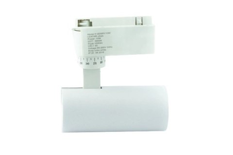 Reflektor LED lampa szynowa biała 10W 1 fazowa 4500K 1000lm kąt świecenia 20°