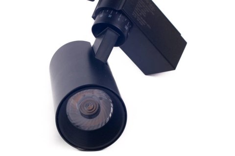 Reflektor LED lampa szynowa czarna 10W 1 fazowa 4000K 1000lm kąt świecenia 30°