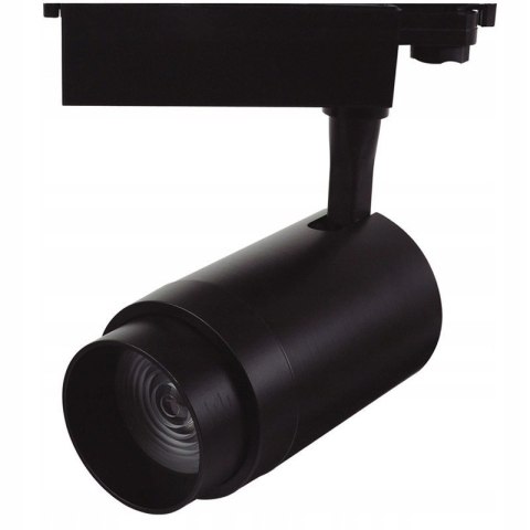 Reflektor LED lampa szynowa czarna 30W 3 fazowa 4000K 3000lm kąt świecenia 15-60° Reflektor LED lampa szynowa czarna 30W 3 fazowa 4000K 3000lm kąt świecenia 15-60°