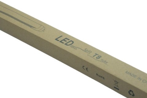 Świetlówka LED T8 aluminium plastik 18W 120cm 6500K 2100lm zasilanie dwustronne Świetlówka LED T8 aluminium plastik 18W 120cm 6500K 2100lm zasilanie dwustronne