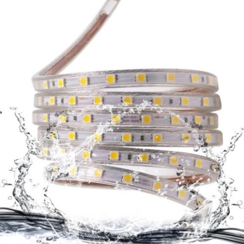 Wąż gumowy taśma LED 1 dioda 1mb 7W 6500K 72d/m 700lm IP67 230V Wąż gumowy taśma LED 1 dioda 1mb 7W 6500K 72d/m 700lm IP67 230V