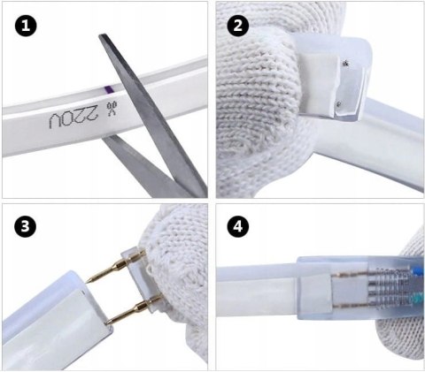 Wąż żelowy Neon LED 1 strona RGB 1mb 7W 120d/m 700lm IP67 230V Wąż żelowy Neon LED 1 strona RGB 1mb 7W 120d/m 700lm IP67 230V