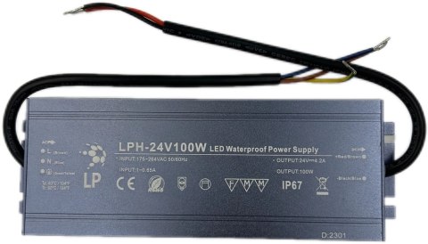 ZASILACZ 100W 24V HERMETYCZNY LPH100W EKSTRA SLIM IP67 ZASILACZ 100W 24V HERMETYCZNY LPH100W EKSTRA SLIM IP67