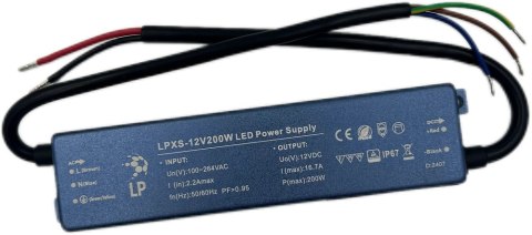 ZASILACZ 200W 12V HERMETYCZNY LPXS200W SLIM IP67 ZASILACZ 200W 12V HERMETYCZNY LPXS200W SLIM IP67