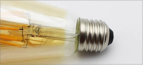 Żarówka LED ST64 E27 Filament 2300K 8W retro typ Edison barwa ciepła Żarówka LED ST64 E27 Filament 2300K 8W retro typ Edison barwa ciepła