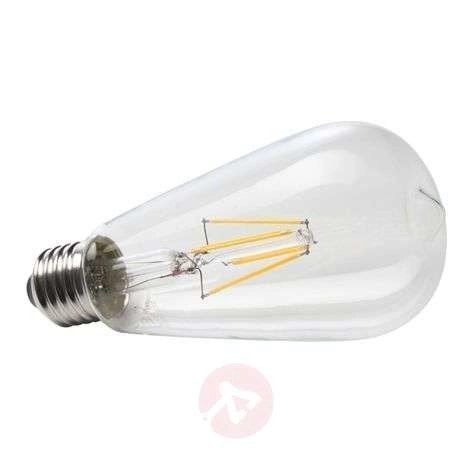 Żarówka LED ST64 E27 Filament 6500K 4W zimna barwa typ Edison retro