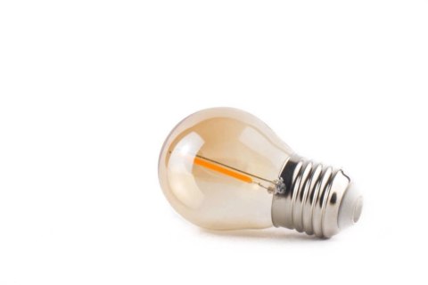 Żarówka vintage retro Edison Filament LED 1W G45 E27 2300K amber barwa ciepła Żarówka vintage retro Edison Filament LED 1W G45 E27 2300K amber barwa ciepła