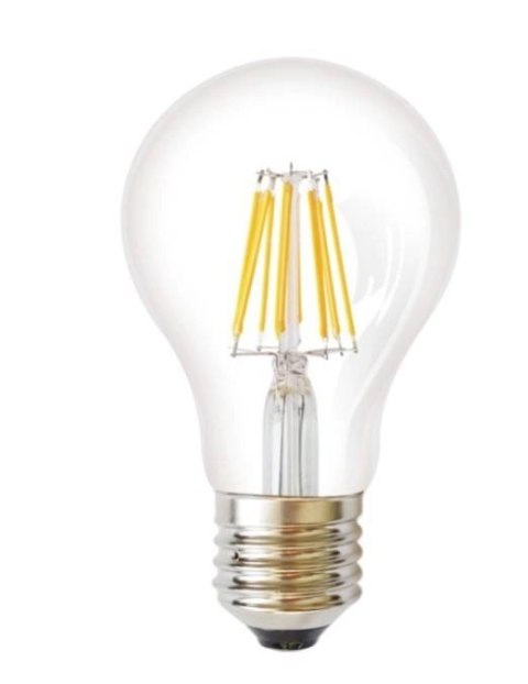 Żarówka vintage retro Edison Filament LED 8W A60 E27 6000K barwa zimna Żarówka vintage retro Edison Filament LED 8W A60 E27 6000K barwa zimna