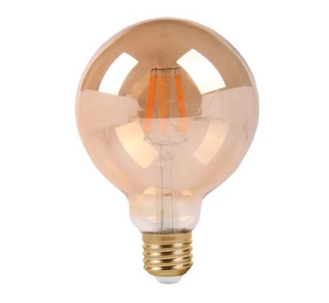 Żarówka vintage retro Edison Filament LED 8W G125 E27 2300K amber barwa ciepła Żarówka vintage retro Edison Filament LED 8W G125 E27 2300K amber barwa ciepła