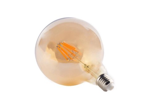 Żarówka vintage retro Edison Filament LED 8W G125 E27 2300K amber barwa ciepła Żarówka vintage retro Edison Filament LED 8W G125 E27 2300K amber barwa ciepła
