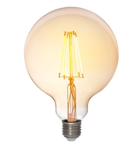 Żarówka vintage retro Edison Filament LED 8W G125 E27 2300K amber barwa ciepła Żarówka vintage retro Edison Filament LED 8W G125 E27 2300K amber barwa ciepła