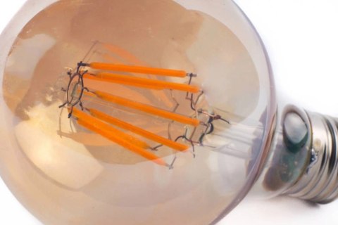 Żarówka vintage retro Edison Filament LED 8W G125 E27 2300K amber barwa ciepła Żarówka vintage retro Edison Filament LED 8W G125 E27 2300K amber barwa ciepła