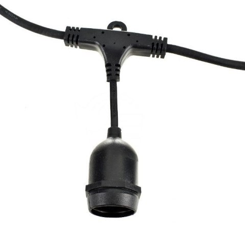 Zestaw girlanda ogrodowa żarówkowa 5m 5pkt+5szt żarówka Edison LED 8W ST64 E27 2300K Zestaw girlanda ogrodowa żarówkowa 5m 5pkt+5szt żarówka Edison LED 8W ST64 E27 2300K